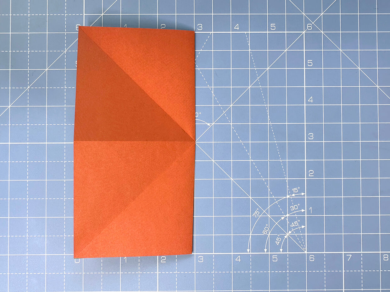 How to make an origami pumpkin – step 2