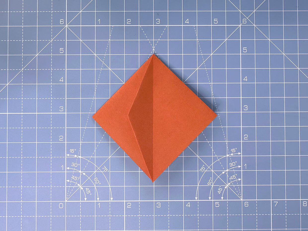How to make an origami pumpkin – step 7