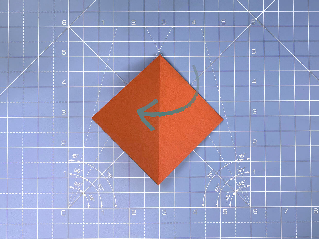 How to make an origami pumpkin – step 8