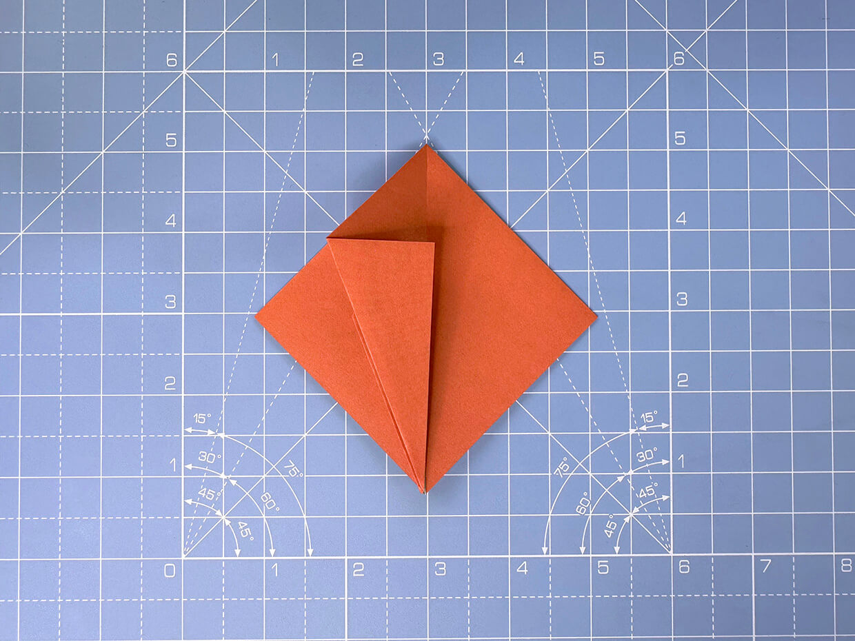 How to make an origami pumpkin – step 9
