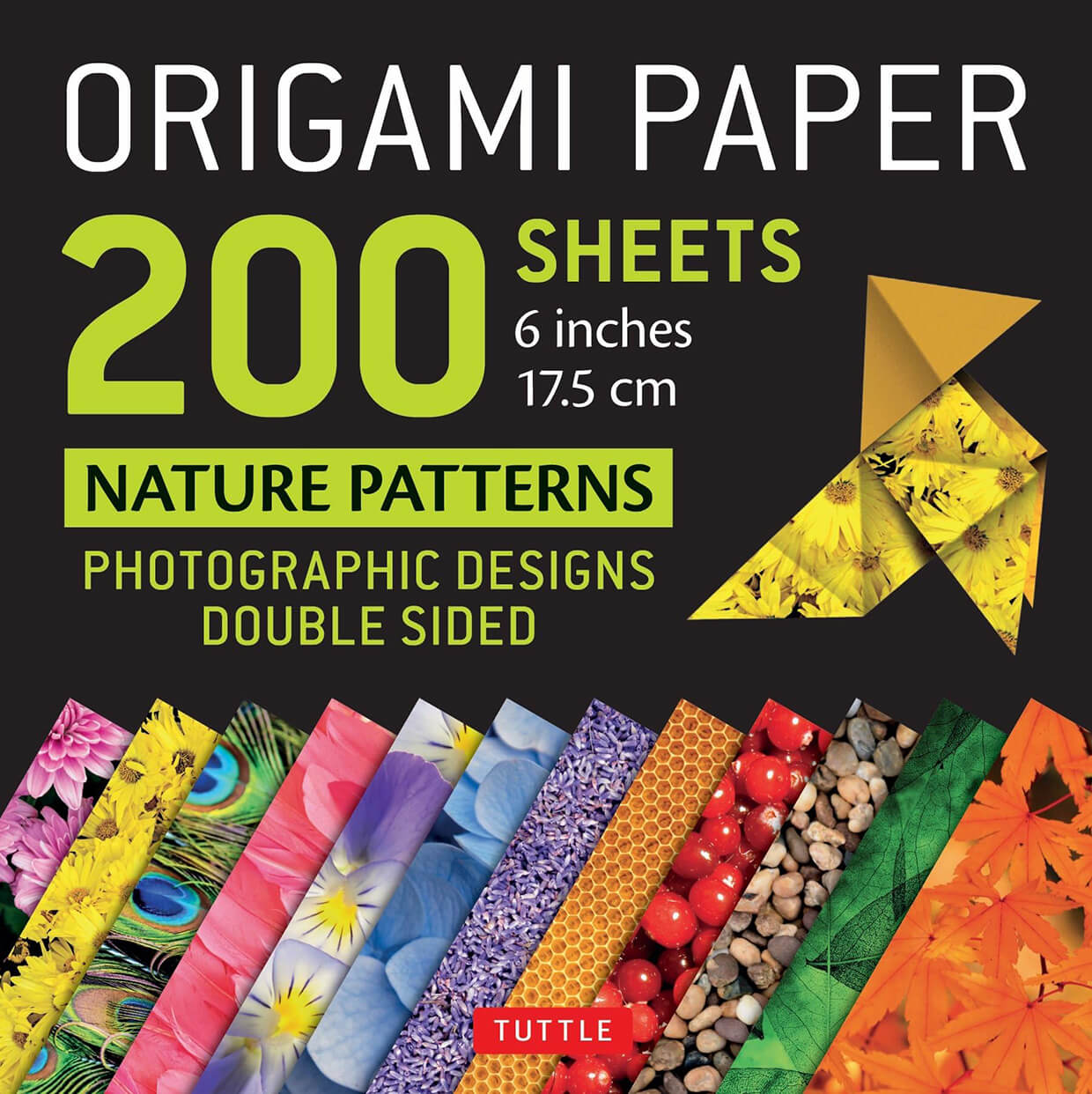 Nature patterns origami paper