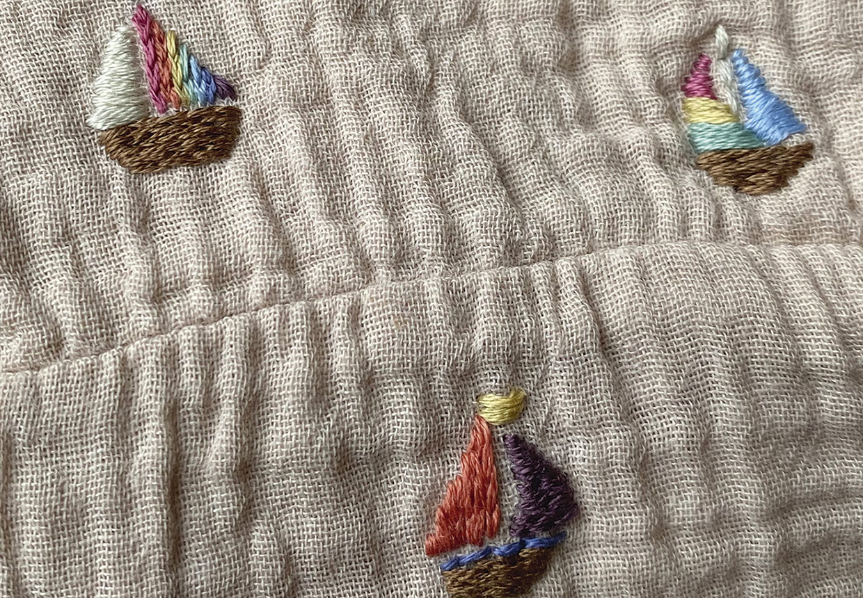 embroidered romper – soak