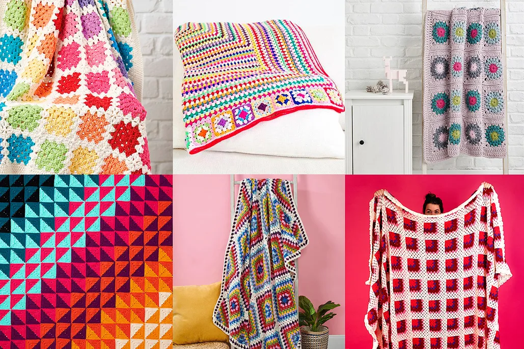 Chunky Granny Square Blanket - Free Crochet Pattern