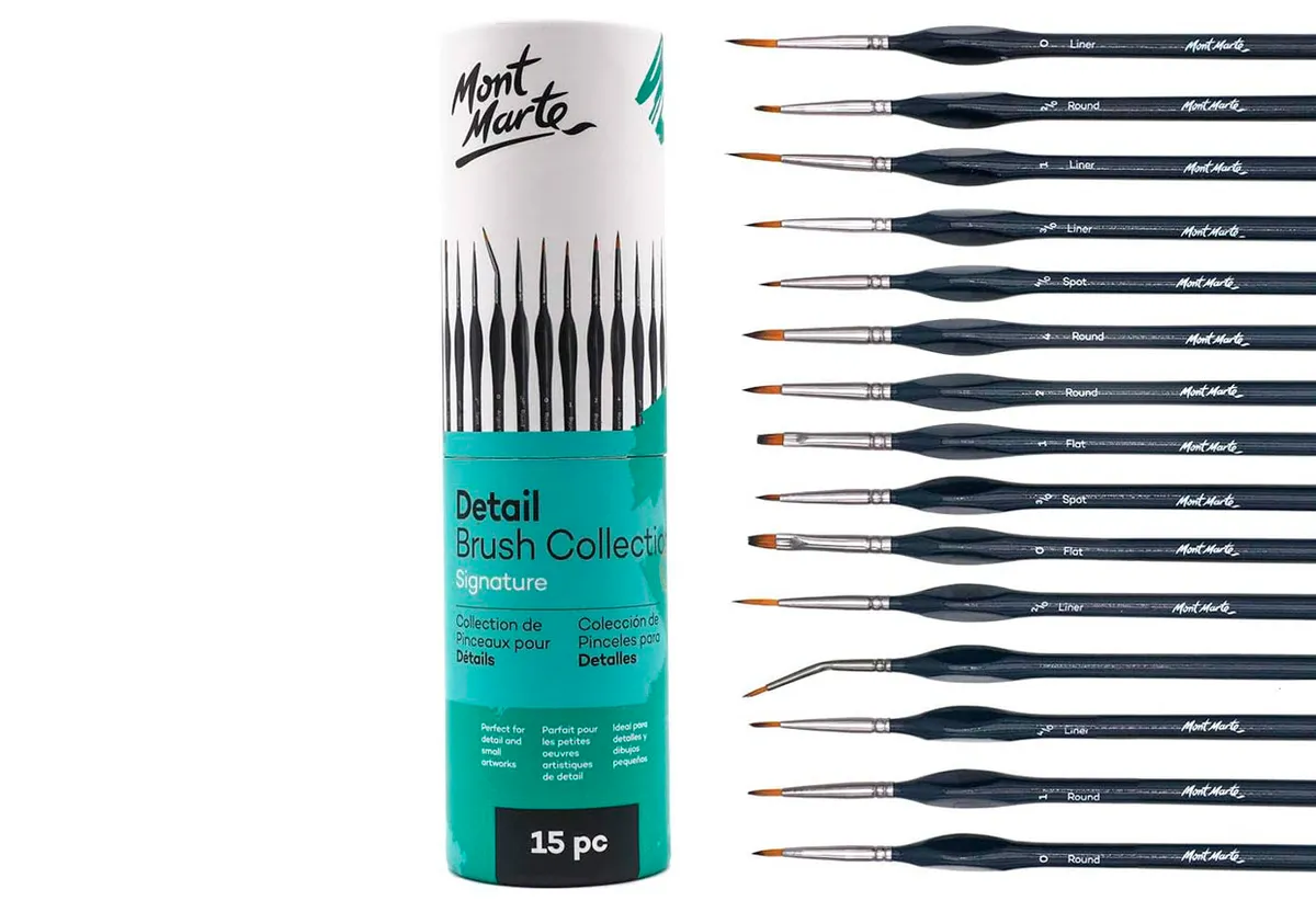 Mont Marte detailed paint brushes