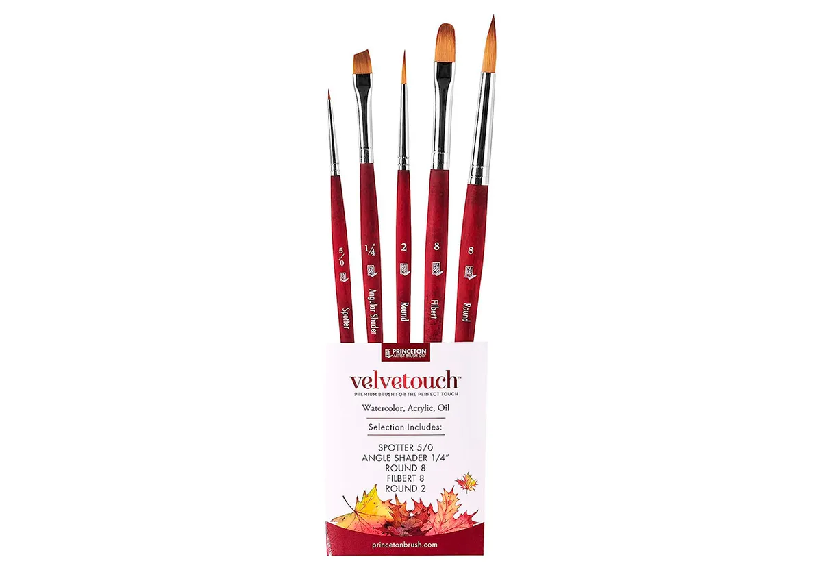 Princeton Velvetouch paint brushes