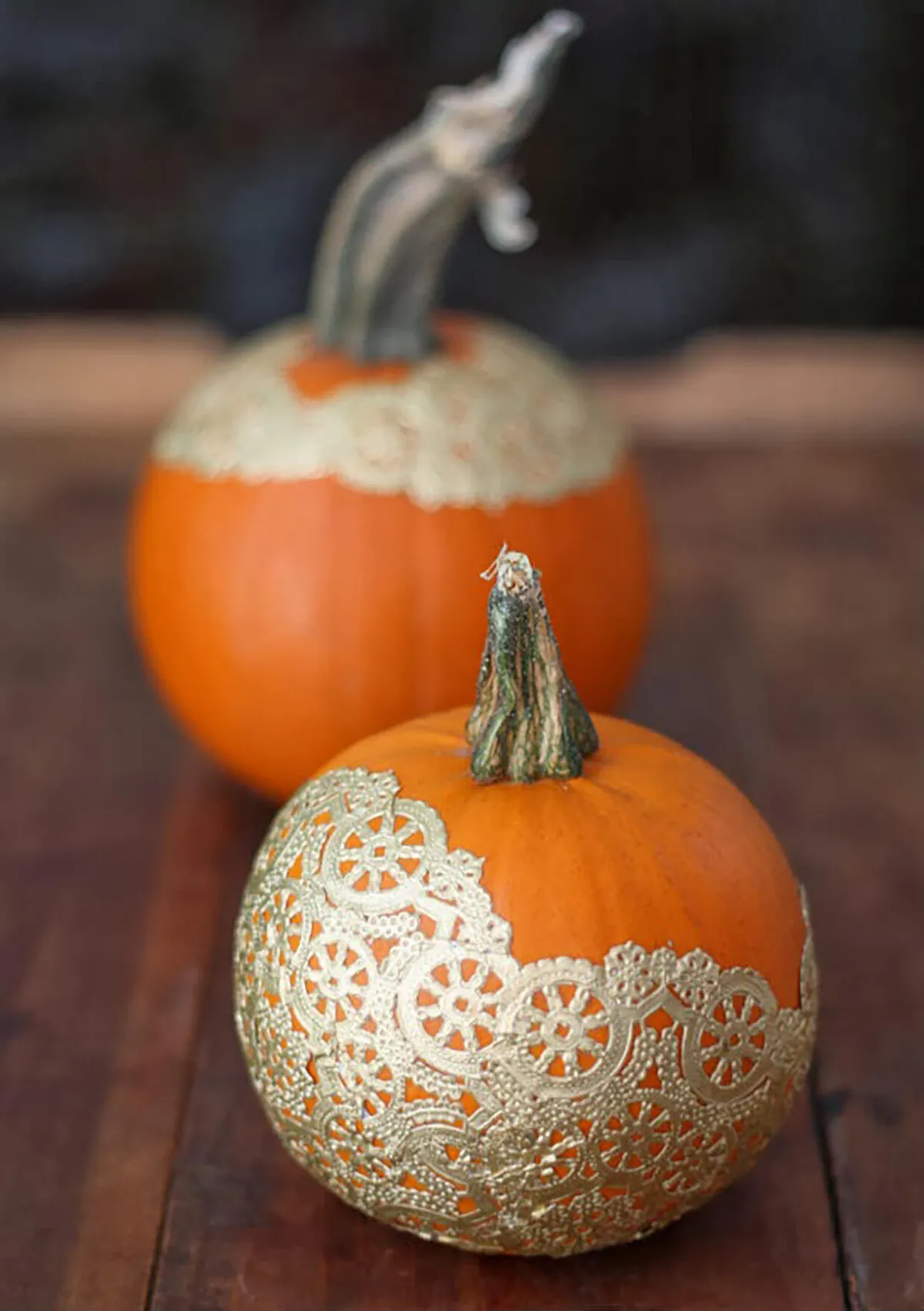 pumpkin decorating doily