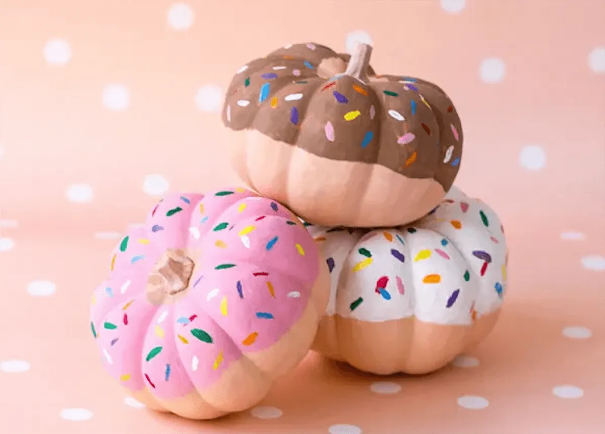 pumpkin decorating donuts