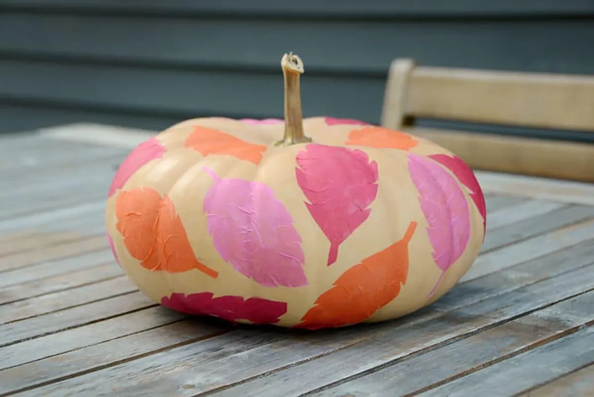 pumpkin decorating tissue paper