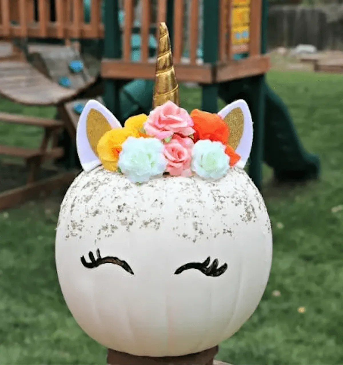 pumpkin decorating unicorn