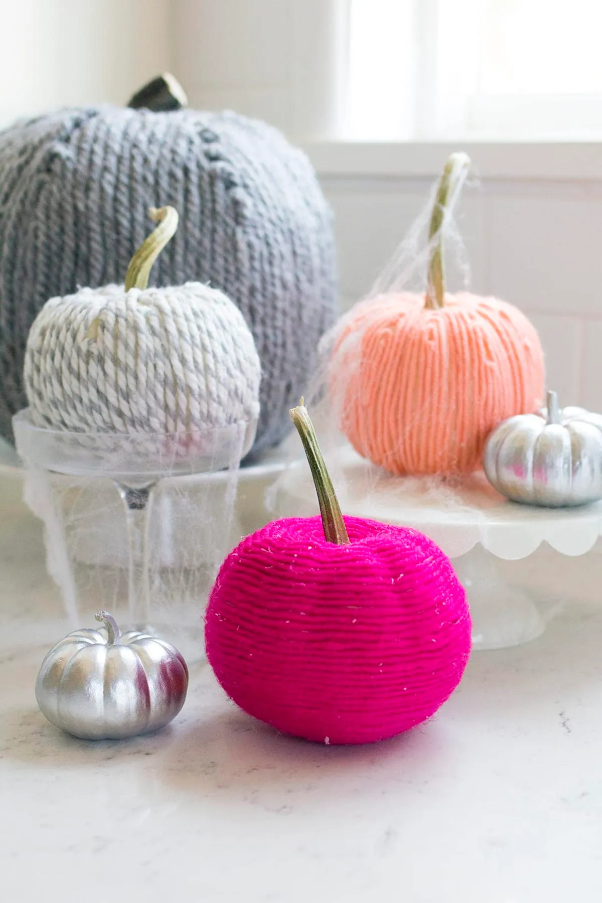 pumpkin decorating yarn