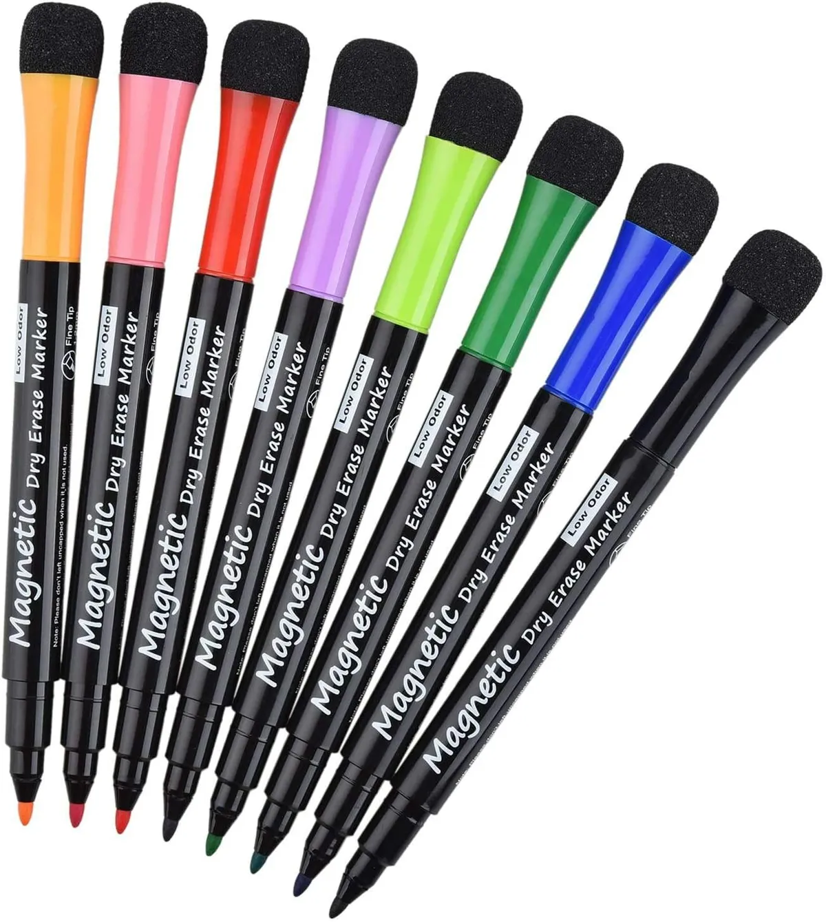 Magnetic Dry Erase Markers with erasers