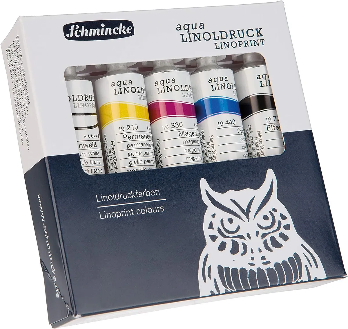 Schmincke Aqua linoprint ink set