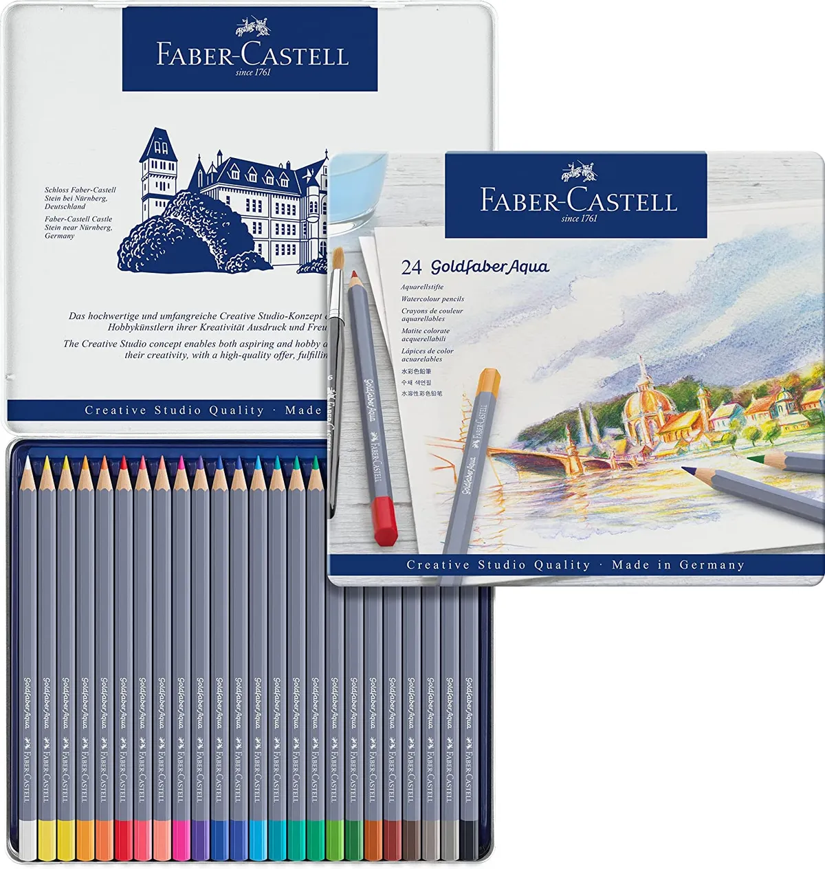 Faber-Castell - Castell 9000 Art Set Pencil (Pack of 6), Green