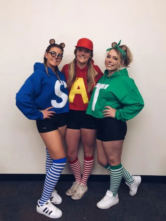 Alvin and the Chipmunks trio halloween costumes copy