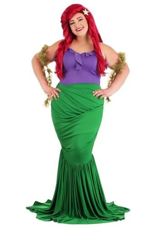 Ariel plus sized Halloween costume copy