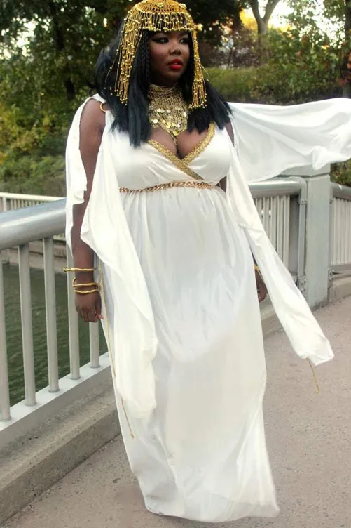 Cleopatra plus sized Halloween costume copy