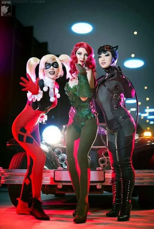 Comic book heros trio Halloween costumes copy