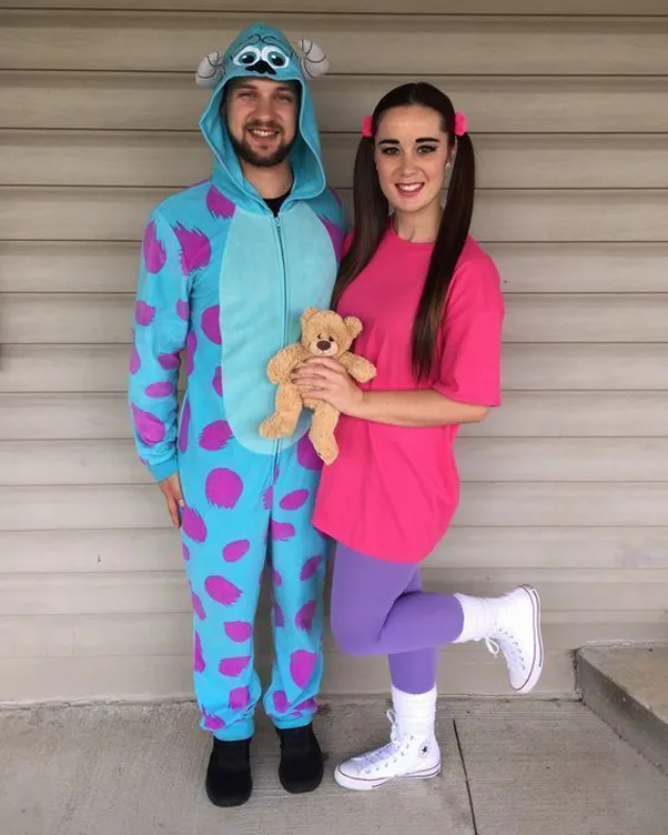 Cute Boo and Sulley halloween costume copy