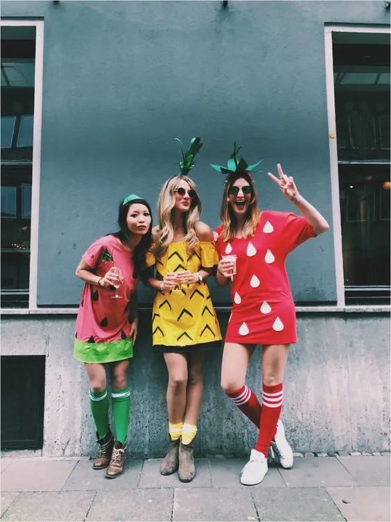 Funky fruits trio Halloween costume copy