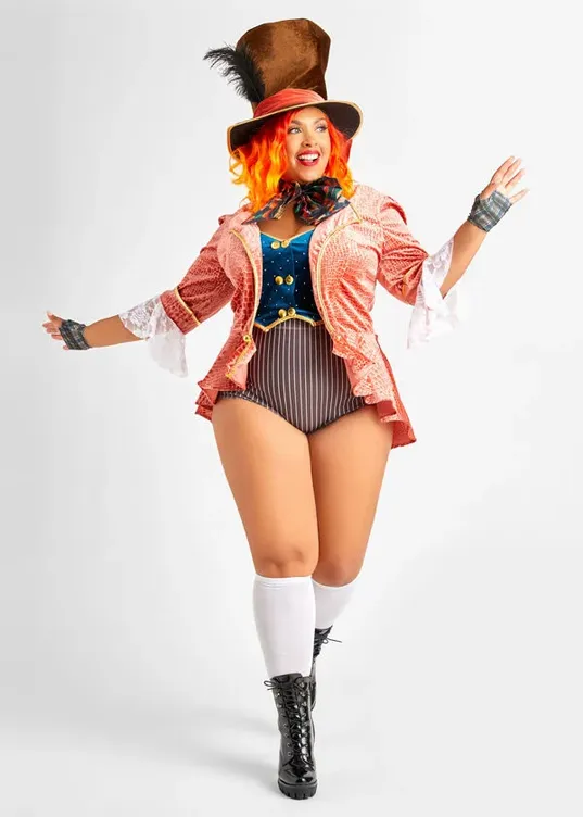 Mad Hatter Plus sized Halloween costume copy