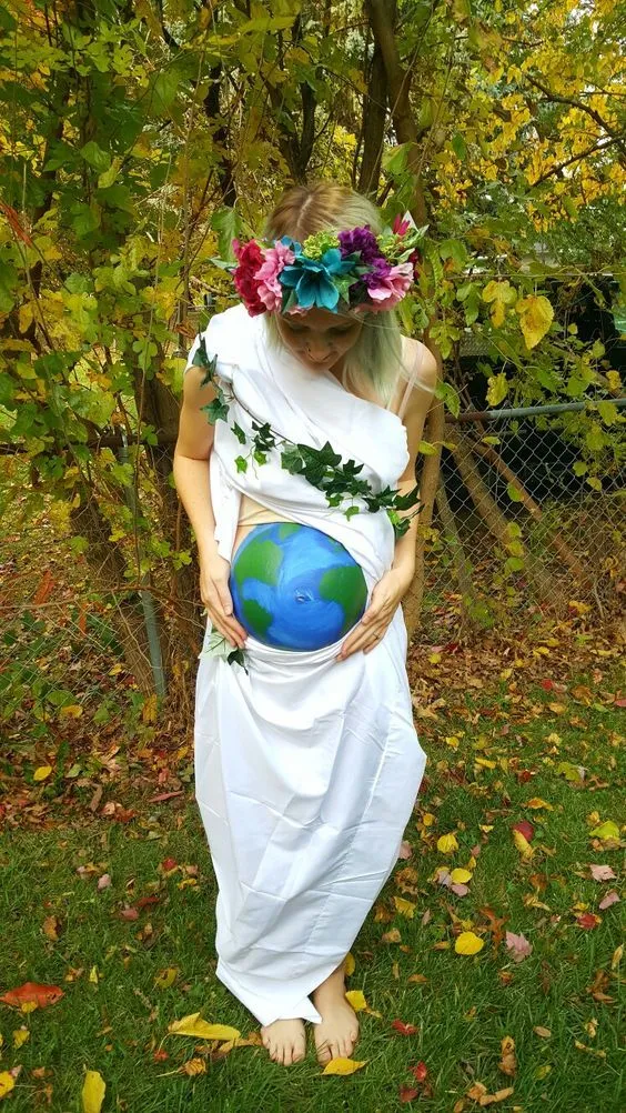 Mother Earth pregnancy costume
