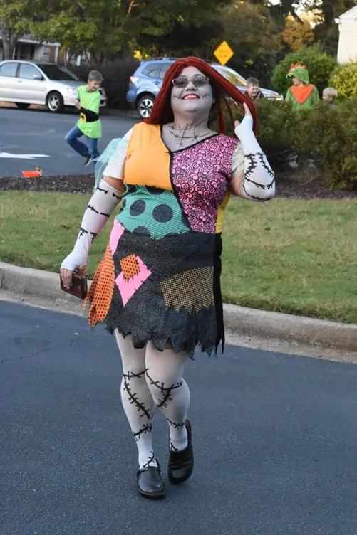 Sally Nightmare Before Christmas plus sized Halloween costume copy