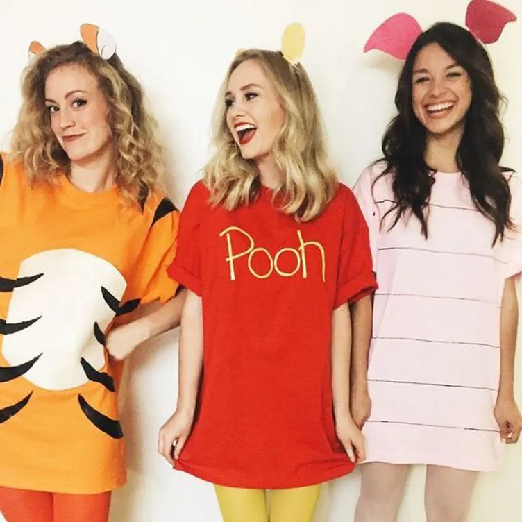 Winnie the Pooh and friends trio Halloween costume copy