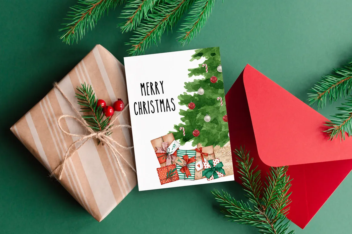 free printable christmas cards tree