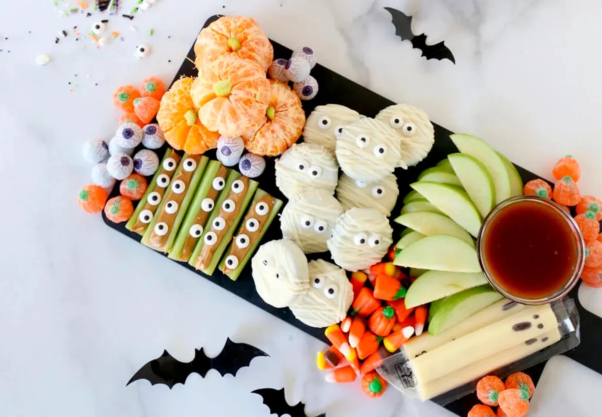 Halloween snack board