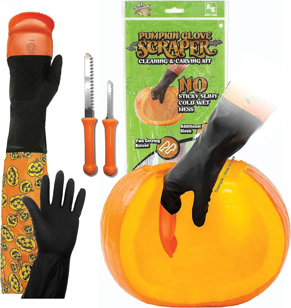 pumpkin carving kits glove