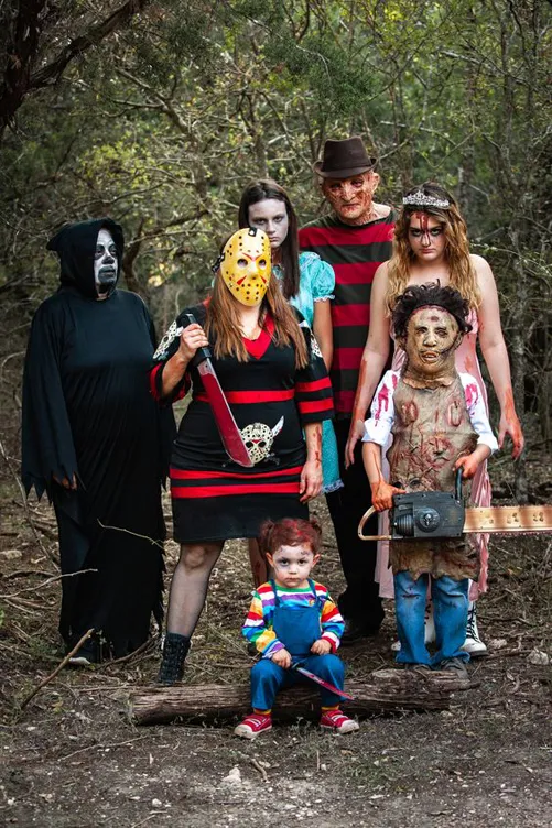 Horror villains group Halloween costume