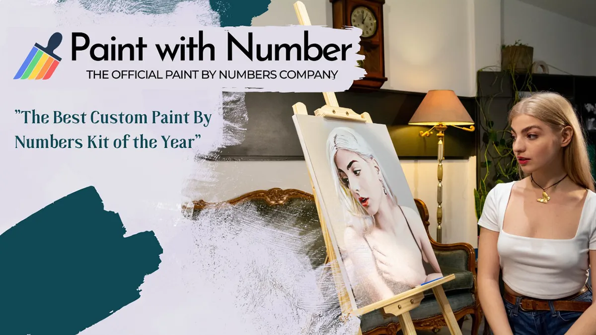 Paint by number kit for adults