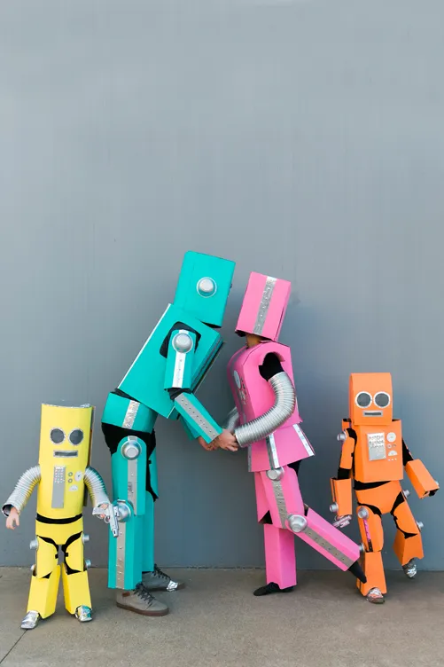 Robot Halloween group costumes