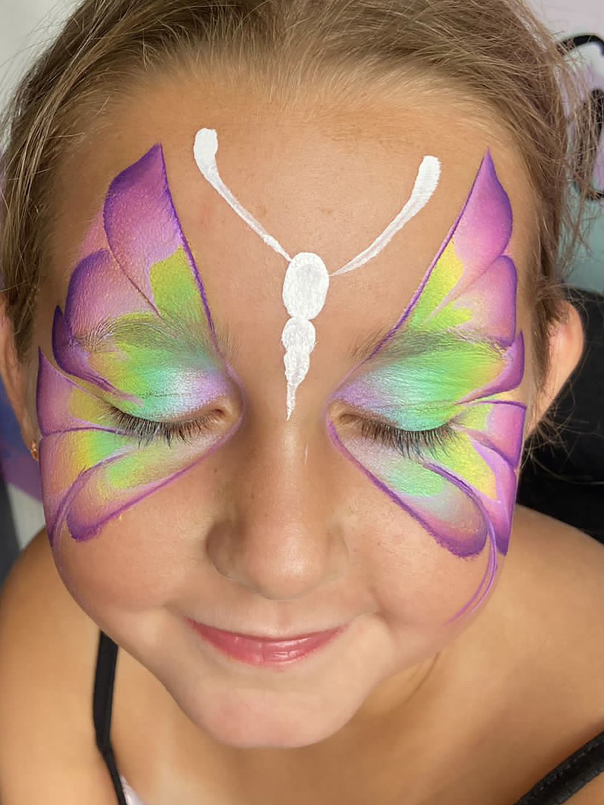 butterfly face paint step 9