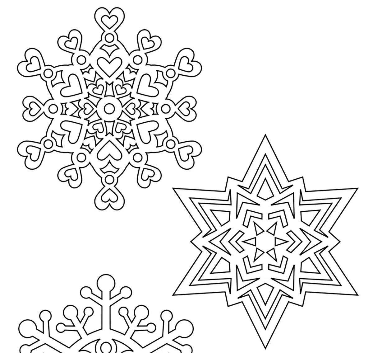 christmas printables snowflakes