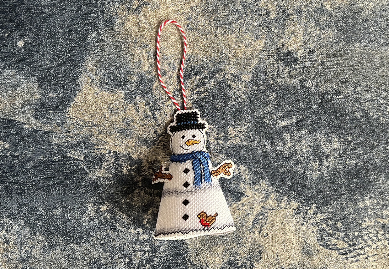 Cross stitch snowman Step 6