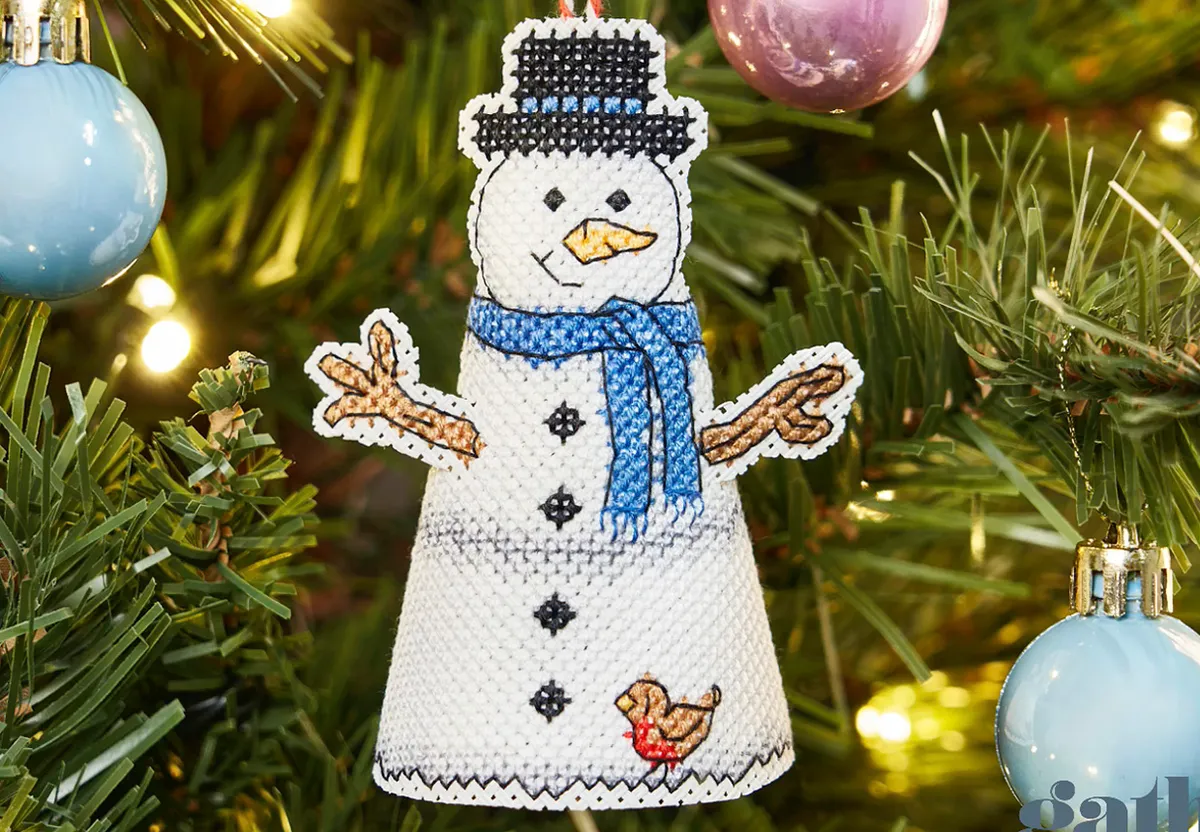 Cross stitch snowman main