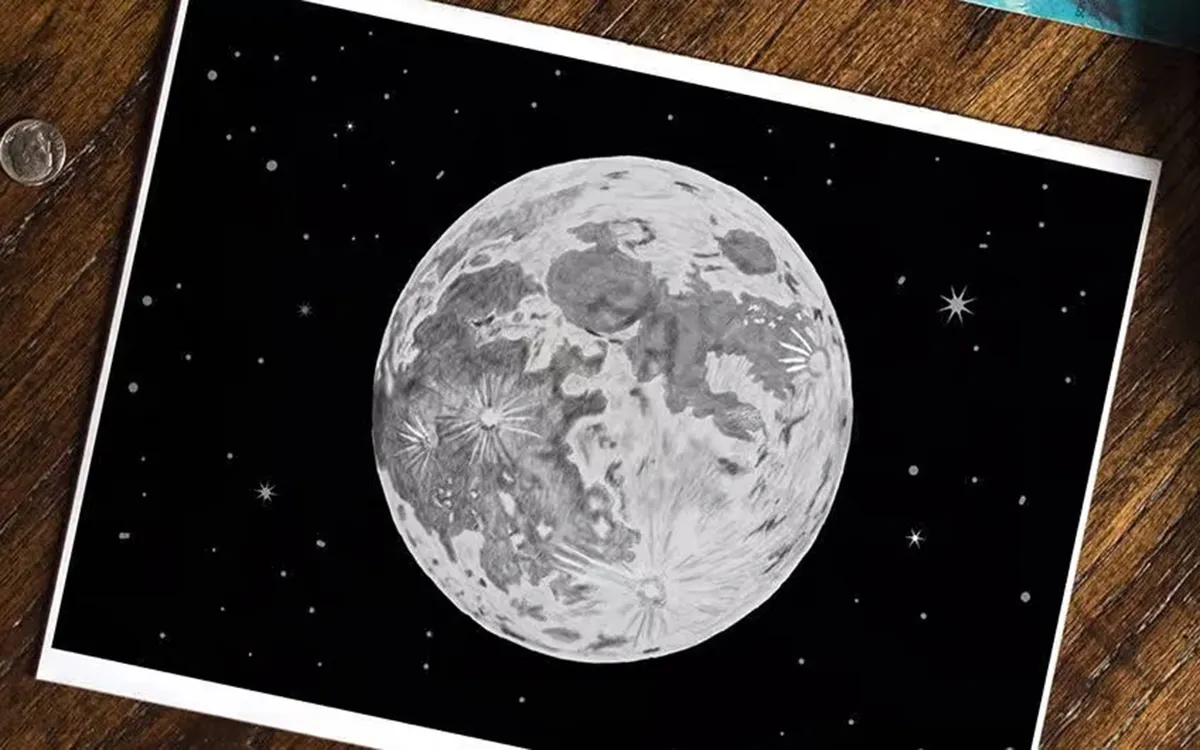 How to draw the moon