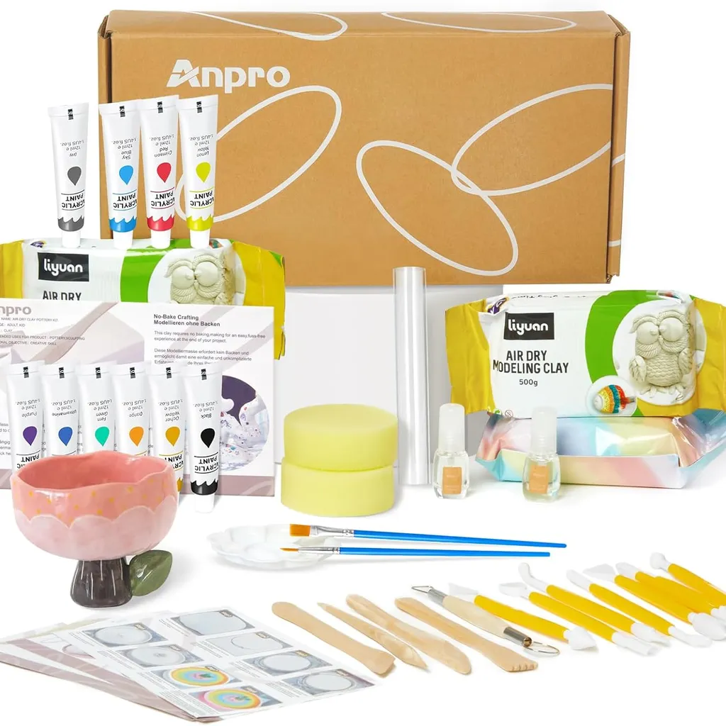 Anpro air dry clay kit