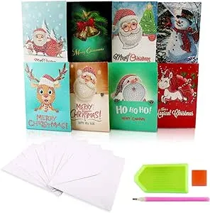 Christmas card diamond painting kit