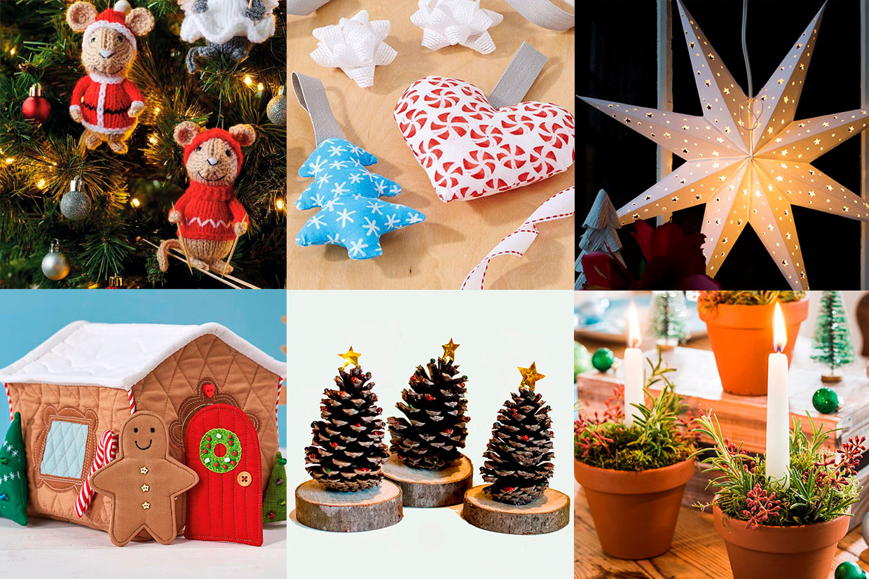 Christmas Stocking Ceramic Decorations (Box of 5) Christmas Crafts
