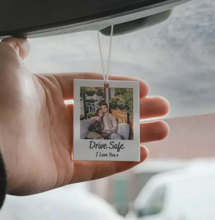 DIY Christmas gifts for boyfriend Personalised Photo Car Ornament