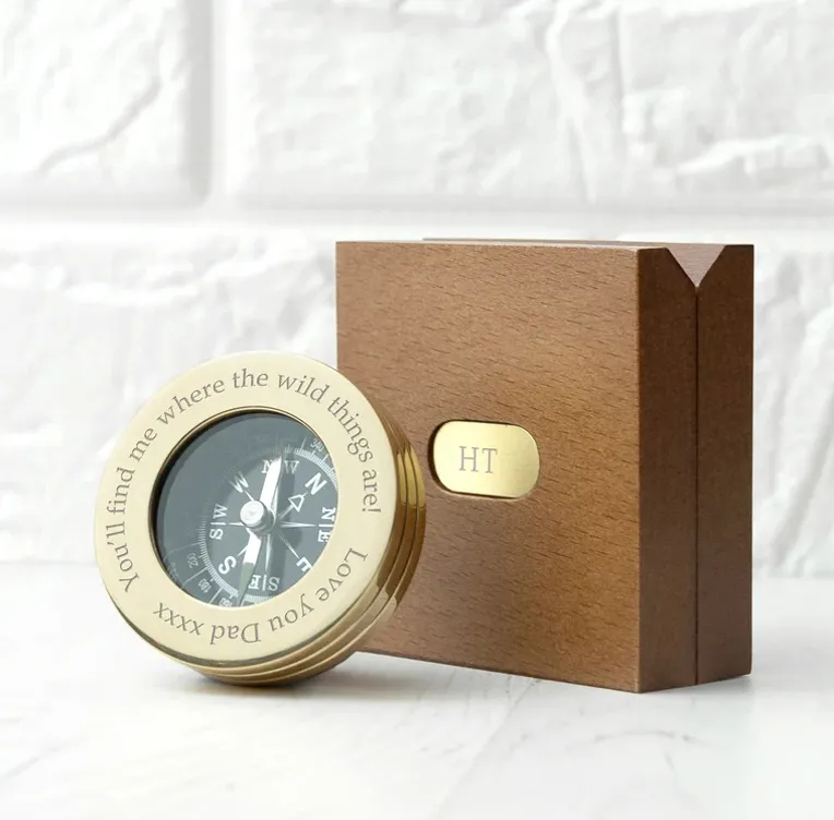 Homemade Christmas gifts for dad Personalised compass