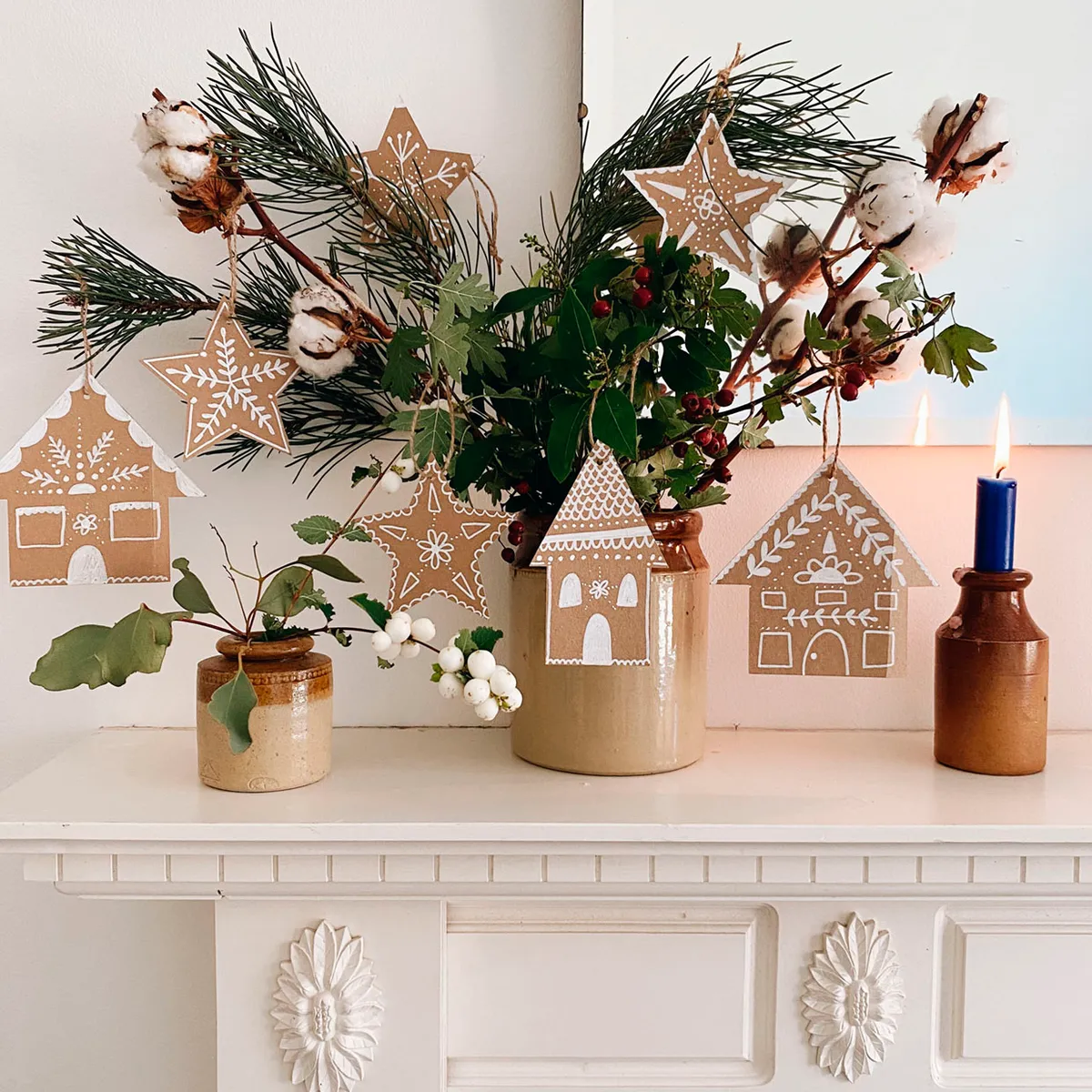 Cardboard Christmas decorations