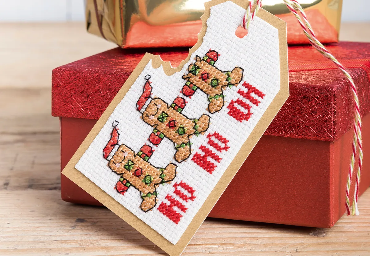 christmas cross stitch easy - gingerbread