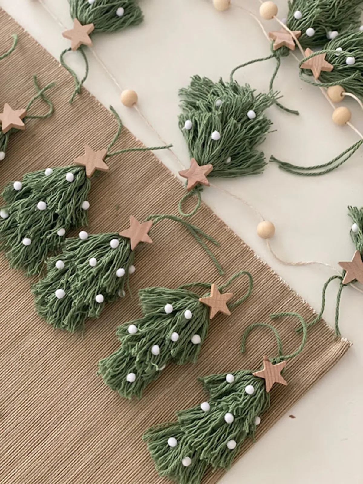 DIY Christmas tree tassels