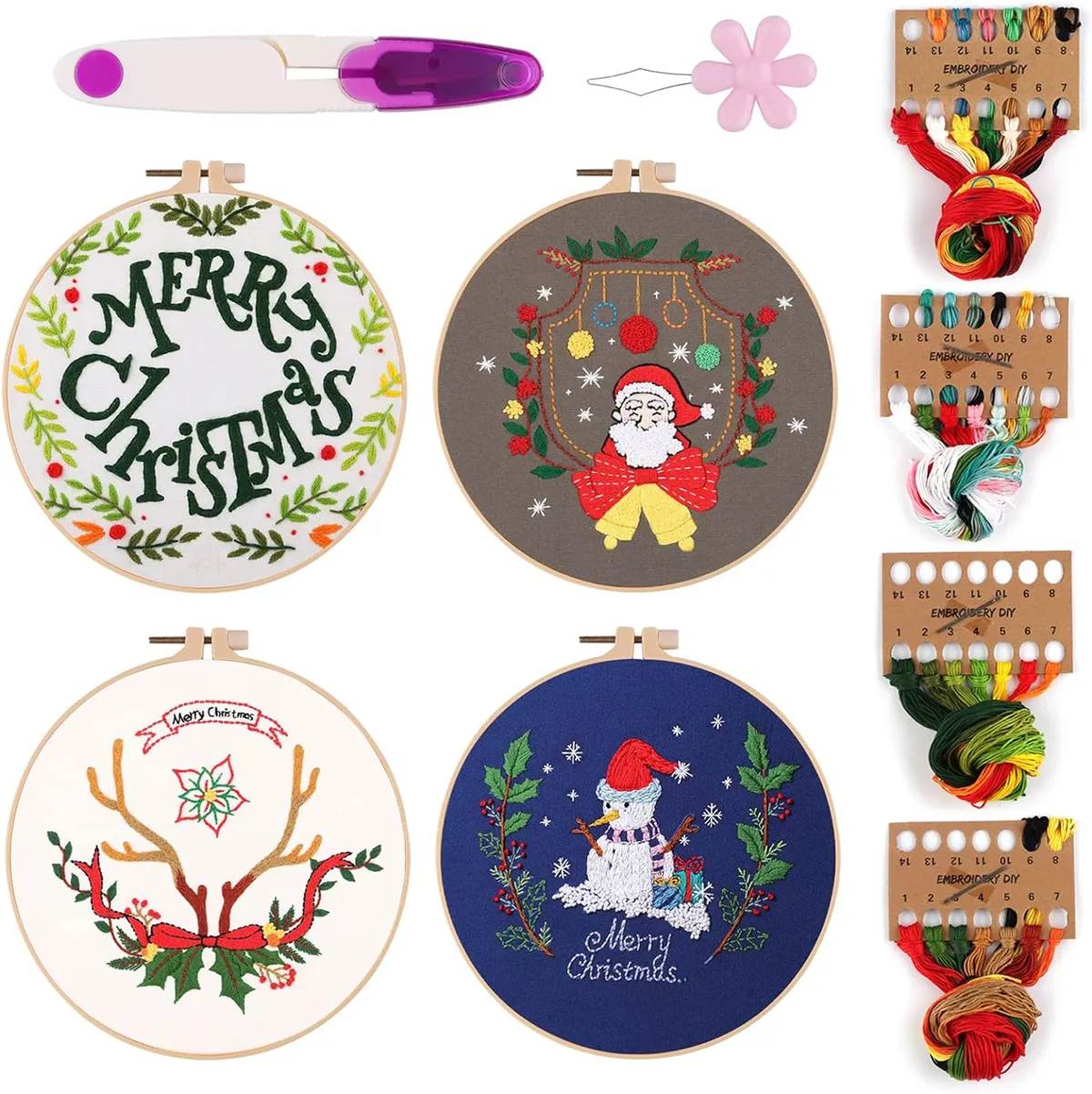 embroidery-kits-christmas-set of 4