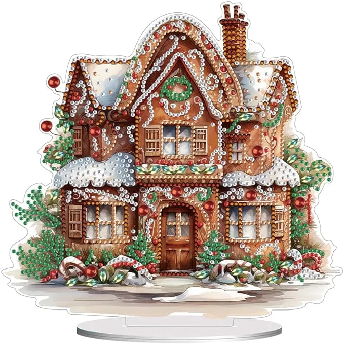 gingerbread house Christmas Diamond Painting Kit