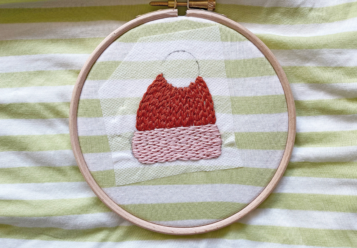 mini embroidery – step 1