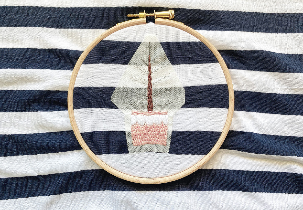 mini embroidery – step 5